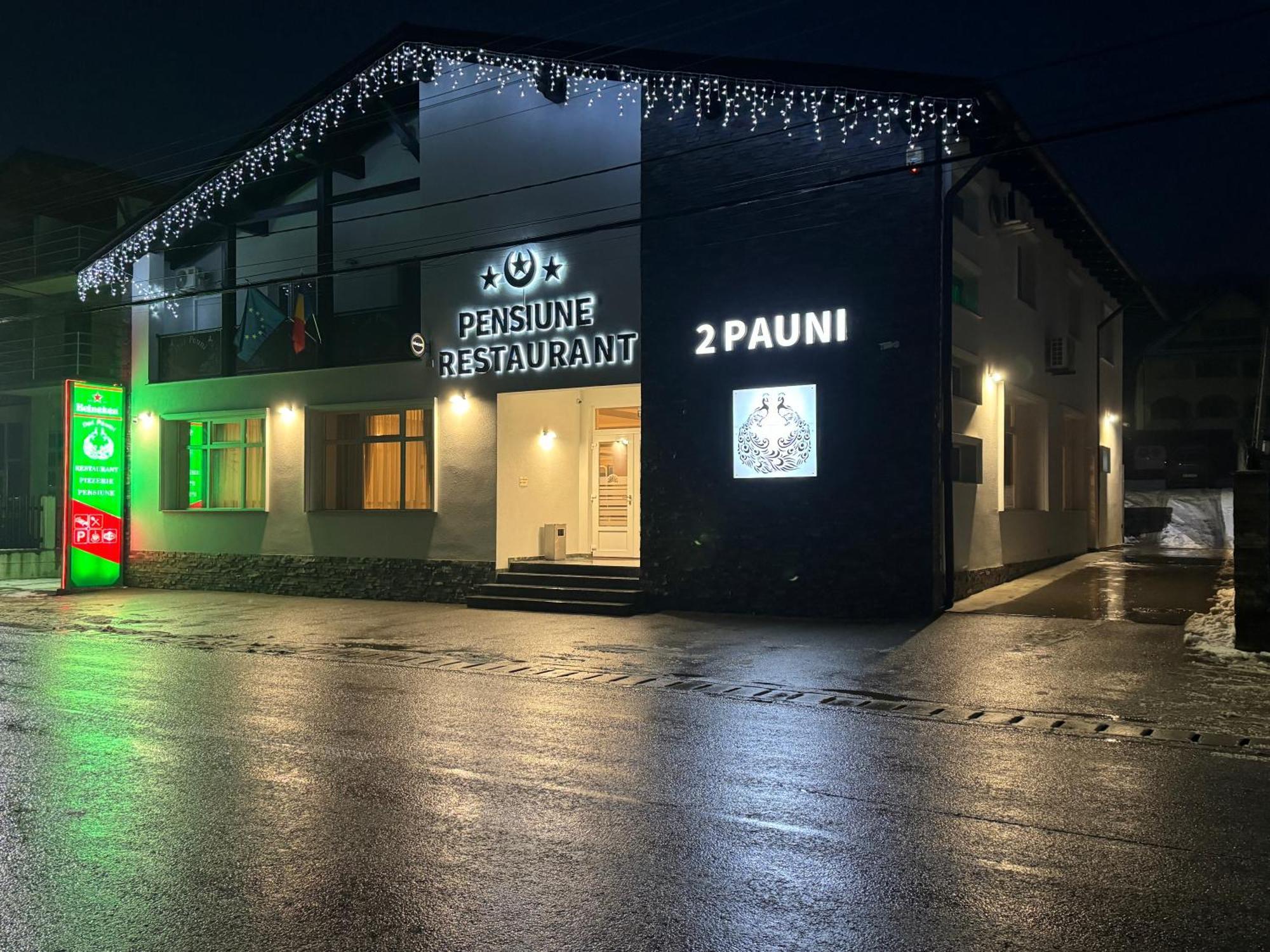 Pensiune Restaurant Pizzerie 2 Pauni Borşa Exteriör bild